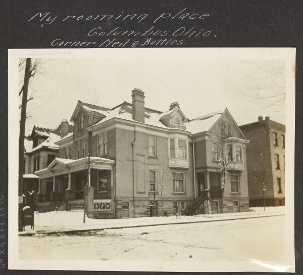 Unknown, [My Rooming Place. Columbus, Ohio]