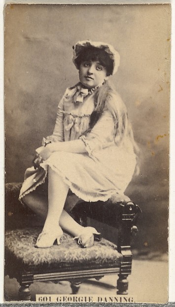 W. Duke, Sons & Co., Card Number 601, Georgie Danning, from the Actors and Actresses series (N145-6) issued by Duke Sons & Co. to promote Duke Cigarettes