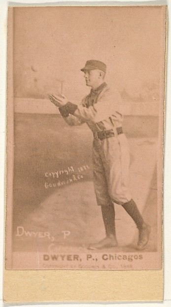 Goodwin & Company, Dwyer, Pitcher, Chicago, from the Old Judge series (N172) for Old Judge Cigarettes