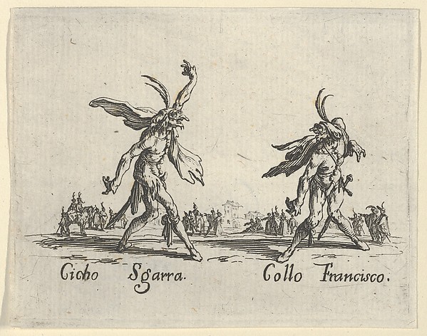 Jacques Callot, Cicho Sgarra - Collo Francisco, from "Balli di Sfessania" (Dance of Sfessania)