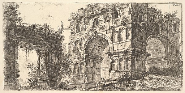 Giovanni Battista Piranesi, Plate 11: Temple of Janus (Tempio di Giano), from "Antichità Romane de' Tempi della Repubblica, e de' primi Imperatori"