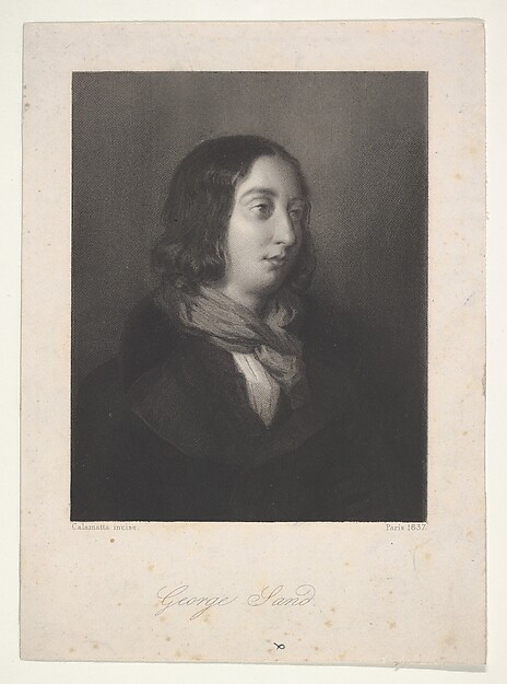 Luigi Calamatta, Portrait of George Sand