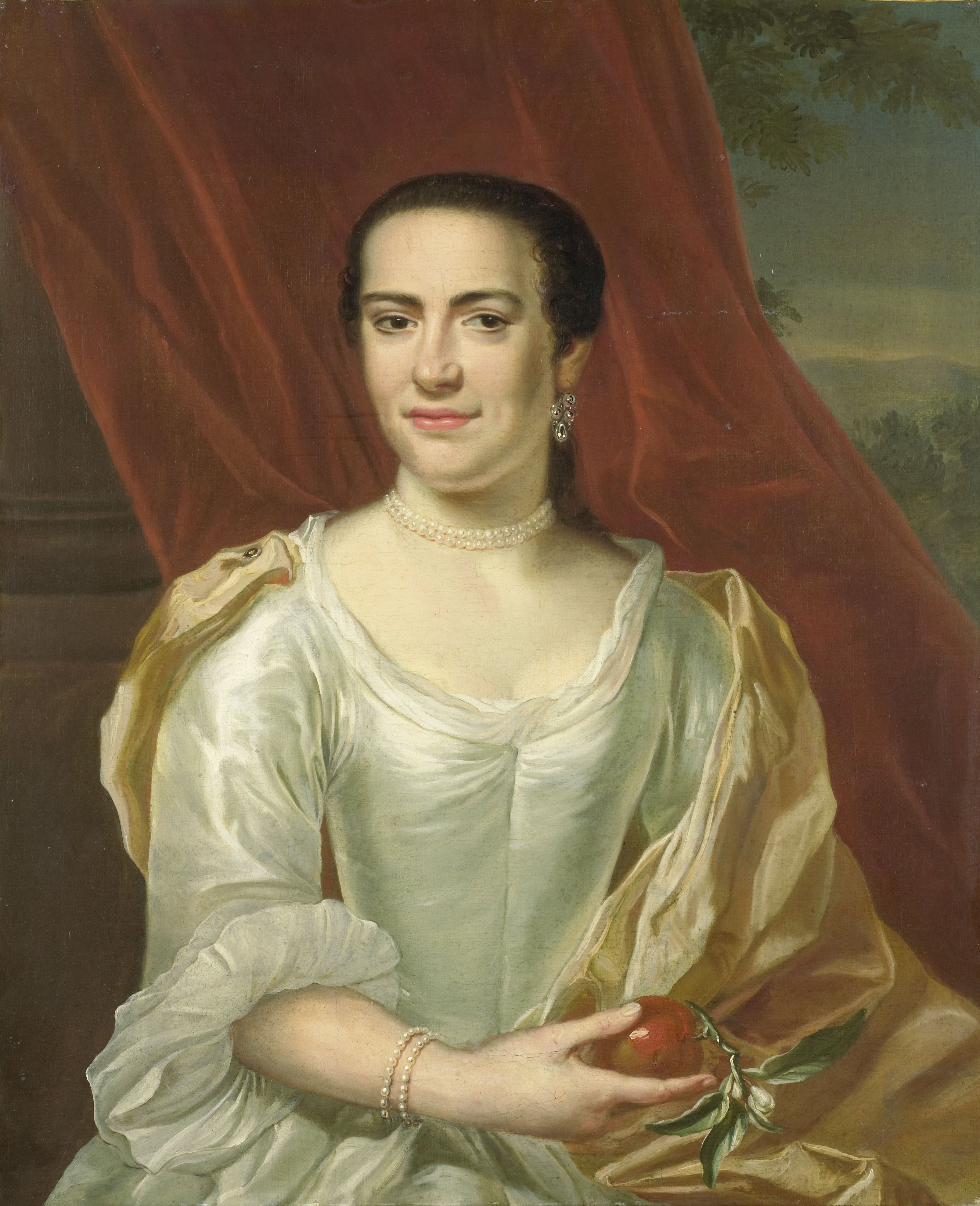 Herman Frederik van Hengel, Portrait of Margaretha Leuveling, Wife of Justus Tjeenk