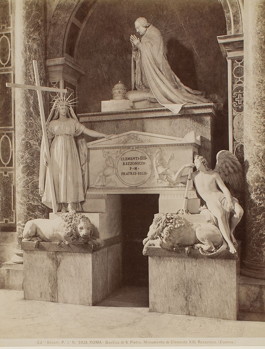 Fratelli Alinari, Antonio Canova: Grabmal Papst Clemens XIII, Petersdom, Rom