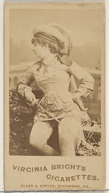 Allen & Ginter, From the Actors and Actresses series (N45, Type 5) for Virginia Brights Cigarettes