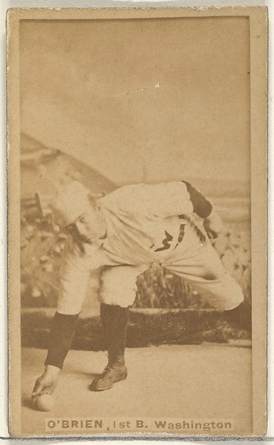 Goodwin & Company, William Smith "Billy" O'Brien, 1st Base, Washington Nationals, from the Old Judge series (N172) for Old Judge Cigarettes