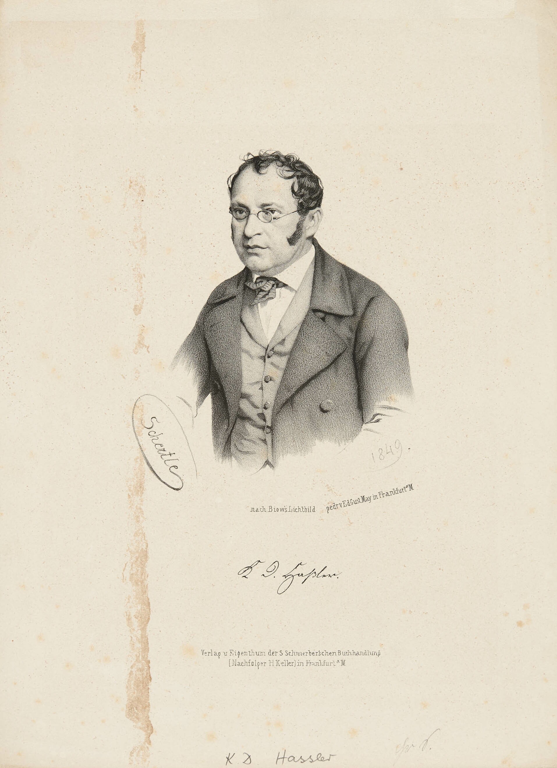 Valentin Schertle, Bildnis Konrad Dietrich Haßler