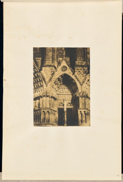 Louis-Alphonse Davanne, [Middle portal of Bourges Cathedral]