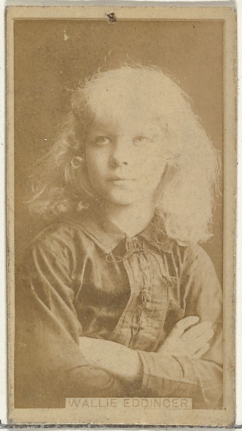 W. Duke, Sons & Co., Wallie Eddinger, from the Actors and Actresses series (N145-8) issued by Duke Sons & Co. to promote Duke Cigarettes