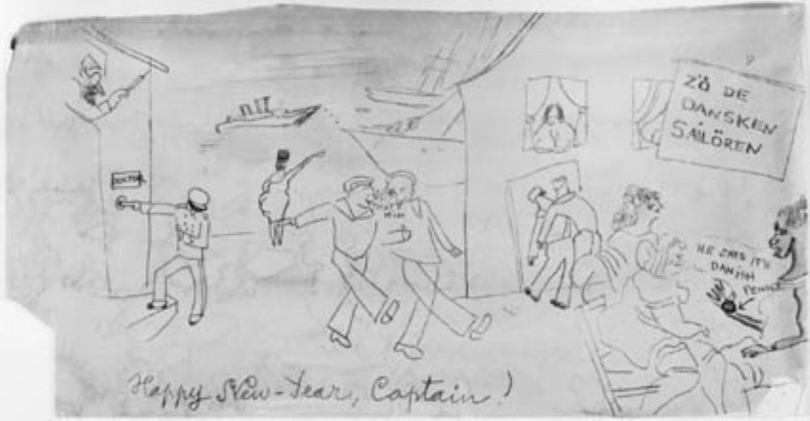 Jules Pascin, Fra en havn: Happy New-Year, Captain!