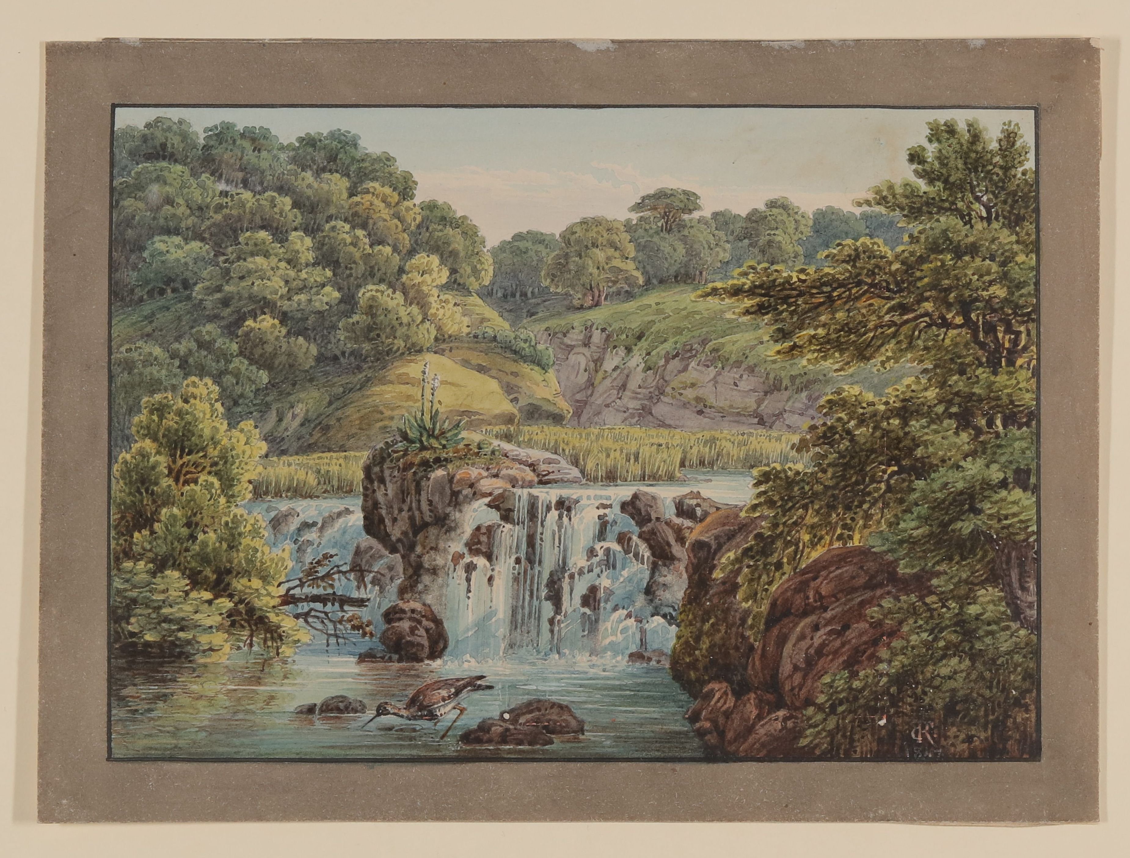 Conrad Caspar Rordorf, Die Quelle des Rio Blanco in Texas [aus Mappe III aus dem Sommerhoff-Nachlass]