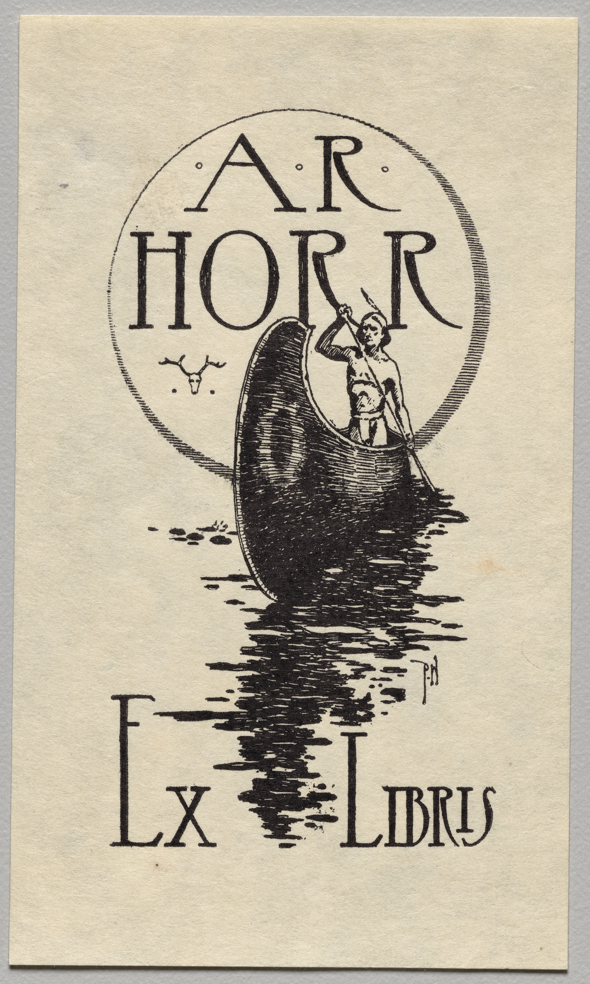Unknown artist, Bookplate: A. R. Horr