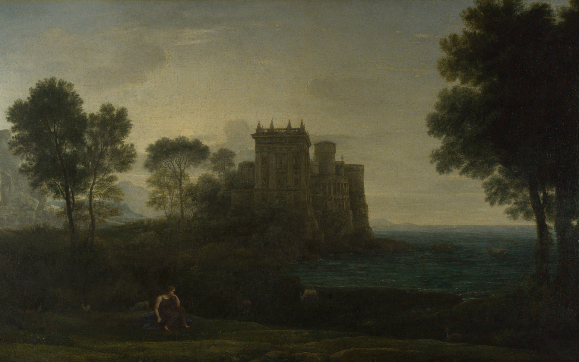 Claude Lorrain, Landscape with Psyche Outside the Palace of Cupid