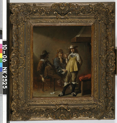 Jan Olis, interior with 3 men