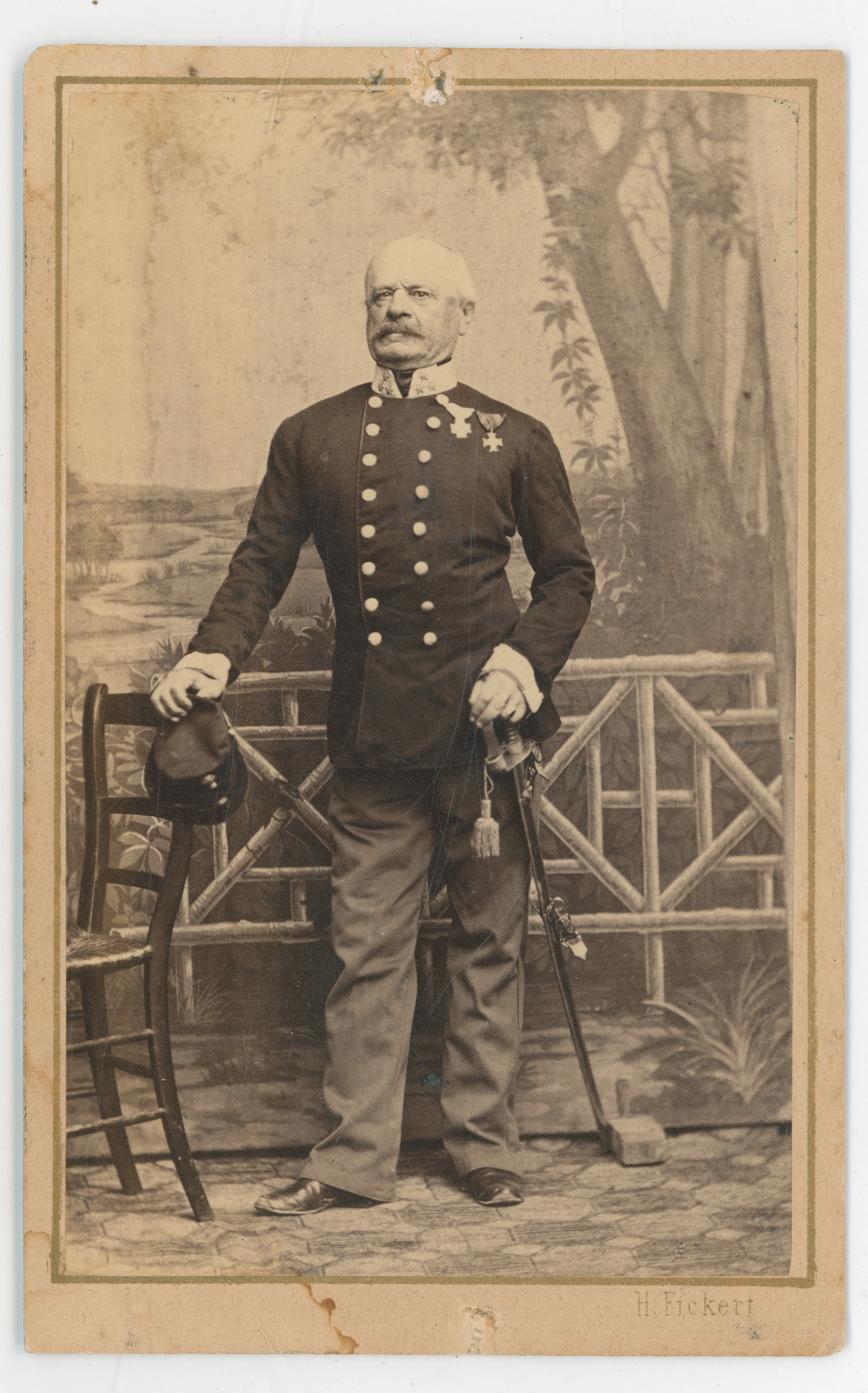Herman Fickert, Visoki časnik