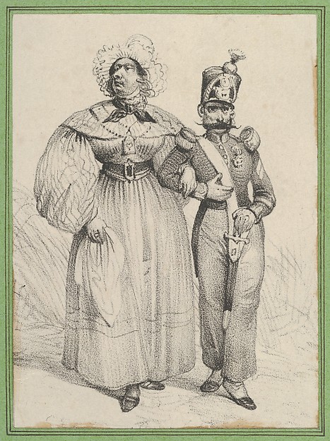 Victor Adam, Soldier with a woman on his arm