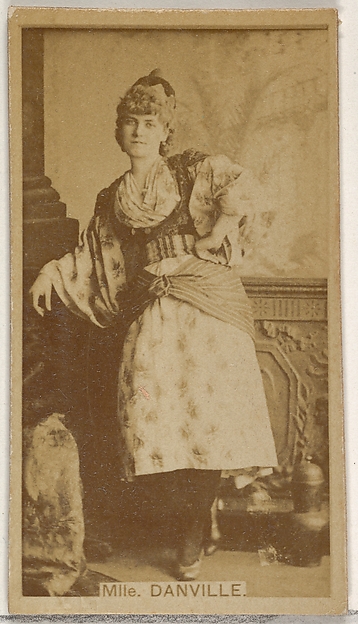 Allen & Ginter, Mlle. Danville, from the Actors and Actresses series (N45, Type 8) for Virginia Brights Cigarettes