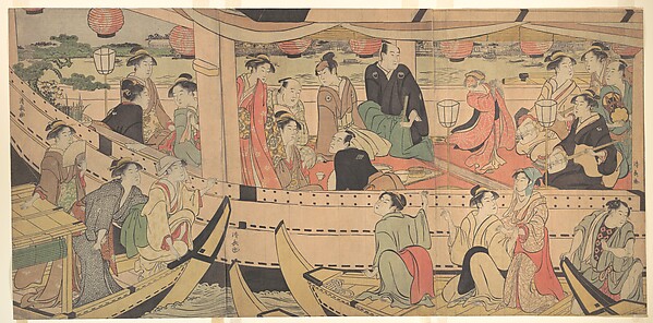 Torii Kiyonaga, Sumida River Holiday
