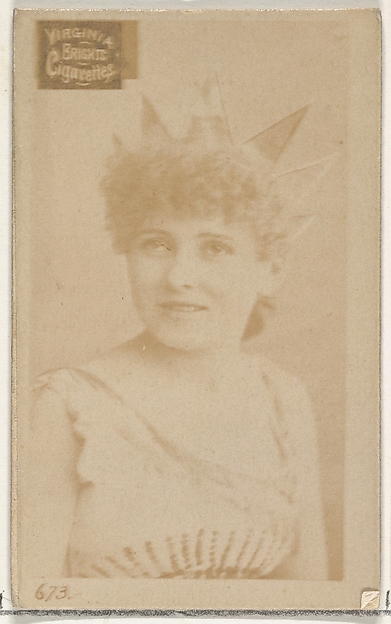 Allen & Ginter, Card 673, from the Actors and Actresses series (N45, Type 2) for Virginia Brights Cigarettes