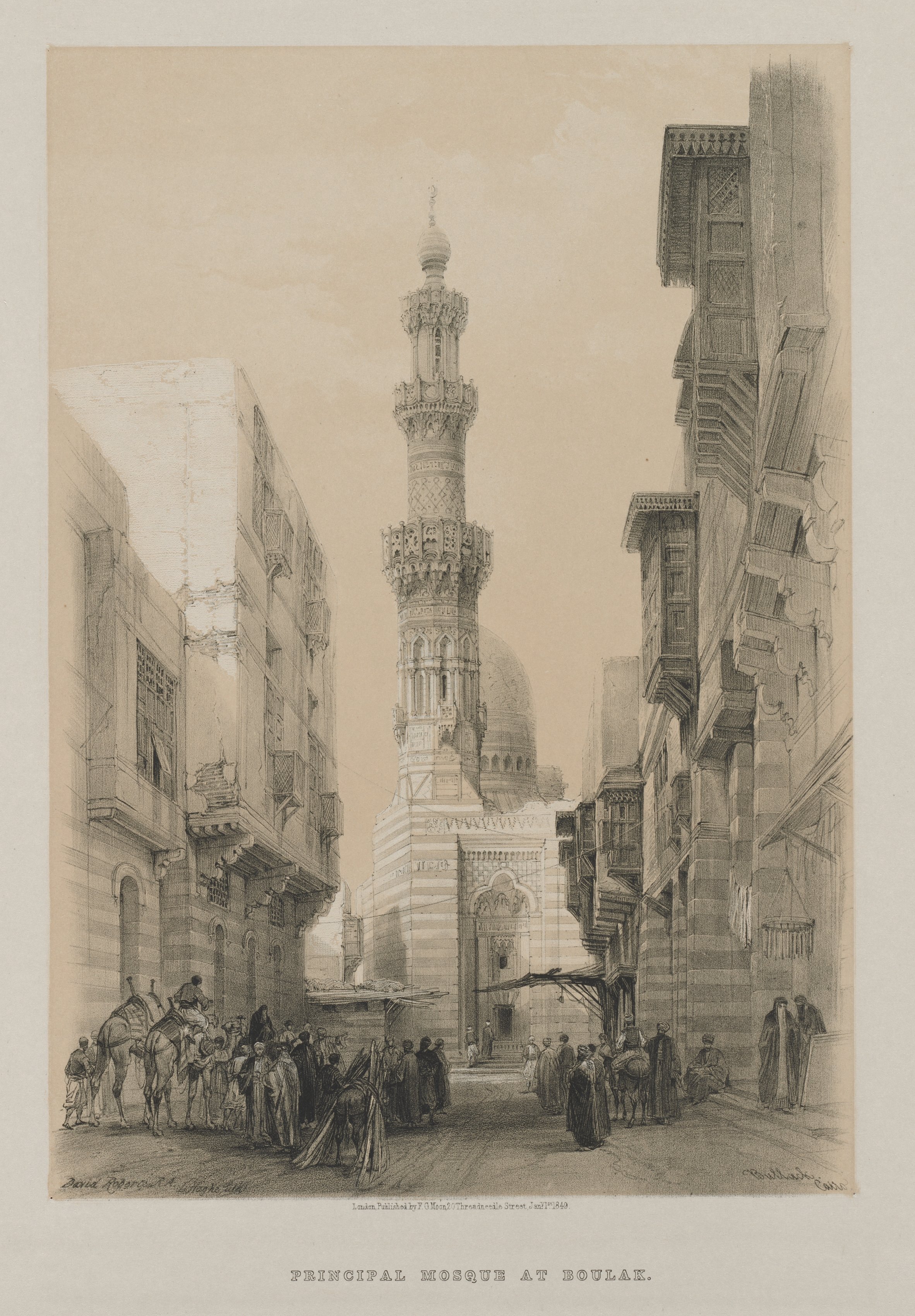 Louis Haghe, Egypt and Nubia, Volume III: Bullack, Cairo
