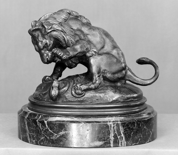 Antoine-Louis Barye, Lion and Serpent no. 3 (sketch)