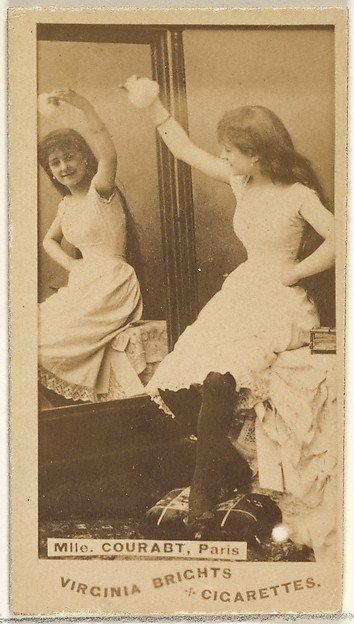 Allen & Ginter, Mlle. Courabt, Paris, from the Actors and Actresses series (N45, Type 1) for Virginia Brights Cigarettes