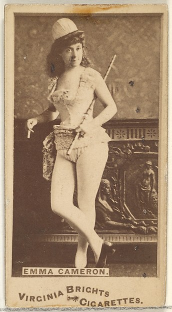 Allen & Ginter, Emma Cameron, from the Actors and Actresses series (N45, Type 1) for Virginia Brights Cigarettes