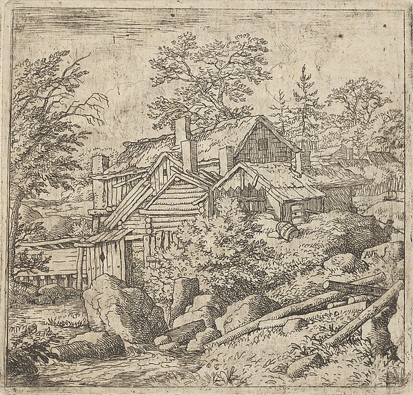 Allart van Everdingen, The Hamlet on the Mountainside