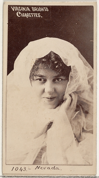 Allen & Ginter, Card 1043, Nevada, from the Actors and Actresses series (N45, Type 2) for Virginia Brights Cigarettes