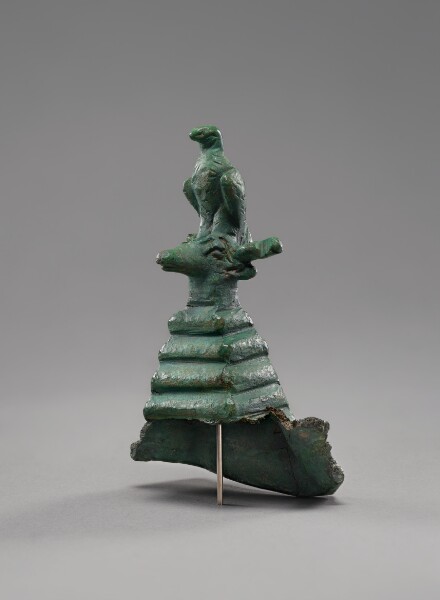 Unknown, Statuette of an Eagle and Stag's Head on top of a Stepped Pyramid