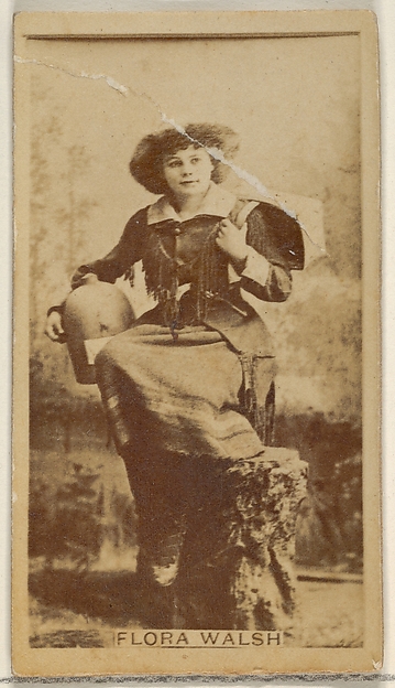 Allen & Ginter, Flora Walsh, from the Actors and Actresses series (N45, Type 8) for Virginia Brights Cigarettes