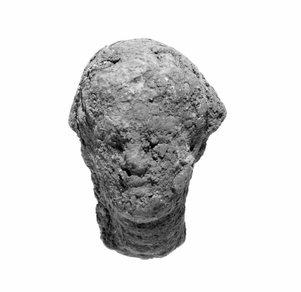 Unknown, Head with Melon Coiffure and Wreath