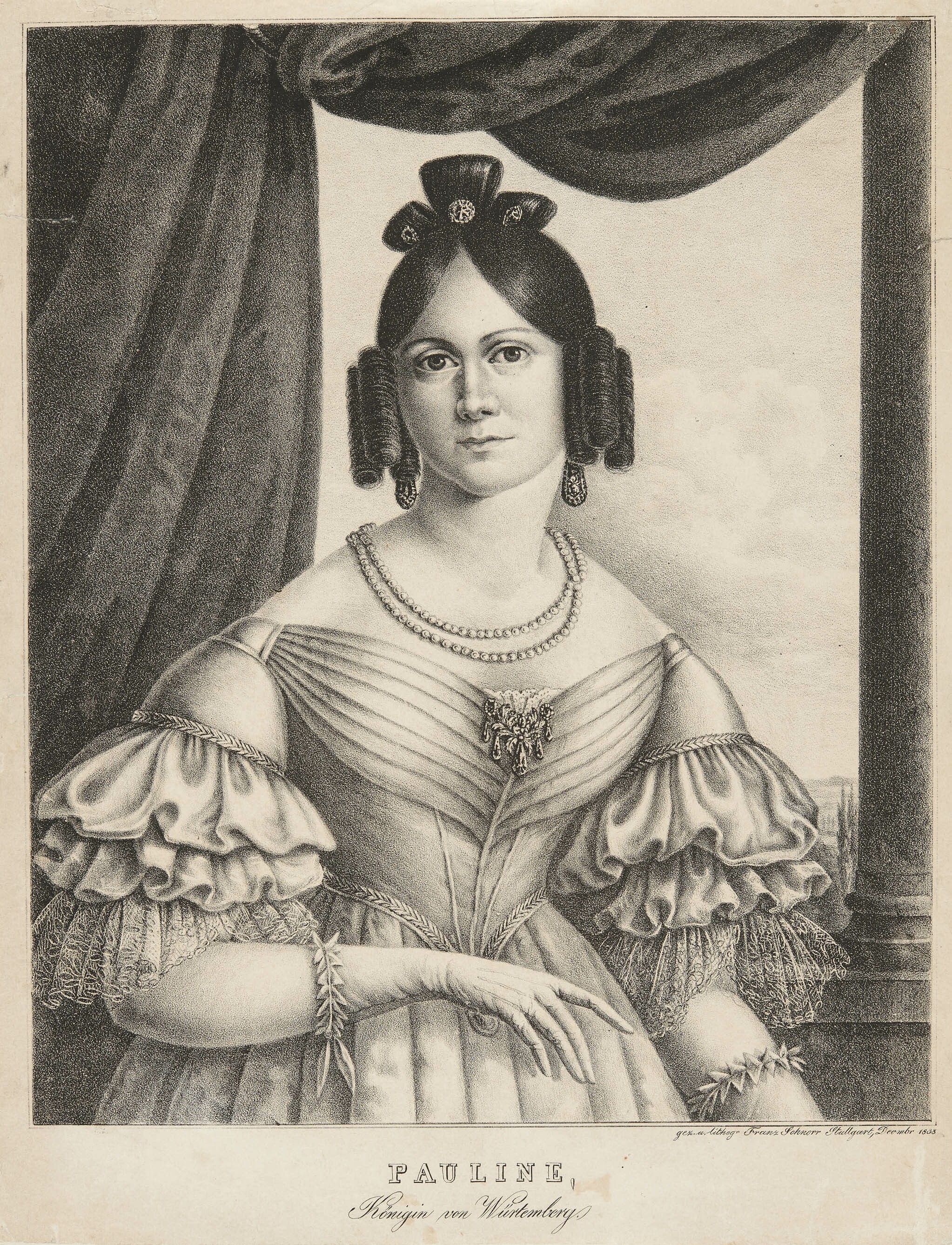 Franz Schnorr, Bildnis Königin Pauline von Württemberg