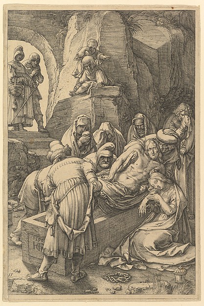 Hendrick Goltzius, The Entombment, from "The Passion of Christ"