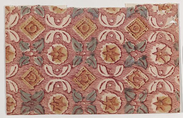 Anonymous, Sheet with star and leaf pattern