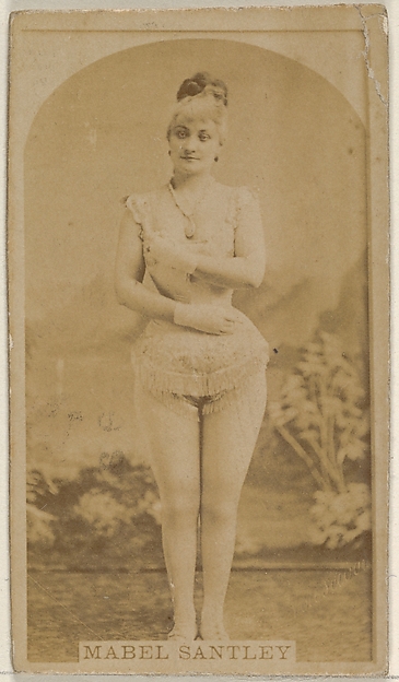Allen & Ginter, Mabel Santley, from the Actors and Actresses series (N45, Type 8) for Virginia Brights Cigarettes