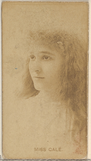 Allen & Ginter, Miss Gale, from the Actors and Actresses series (N45, Type 8) for Virginia Brights Cigarettes