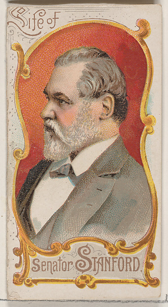 W. Duke, Sons & Co., Life of Senator Leland Stanford, from the Histories of Poor Boys and Famous People series of booklets (N79) for Duke brand cigarettes