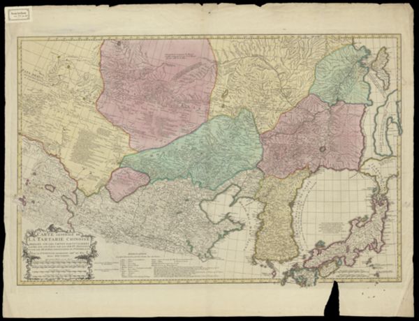Anville, Jean Baptiste Bourguignon d', (1697-1782) (cartographer), Carte generale de la Tartarie Chinoise: Dressée sur les Cartes Particulieres faites sur Les Lieux par Les RRPP Jesuites et sur les Memoires particuliers du P Gerbillon
