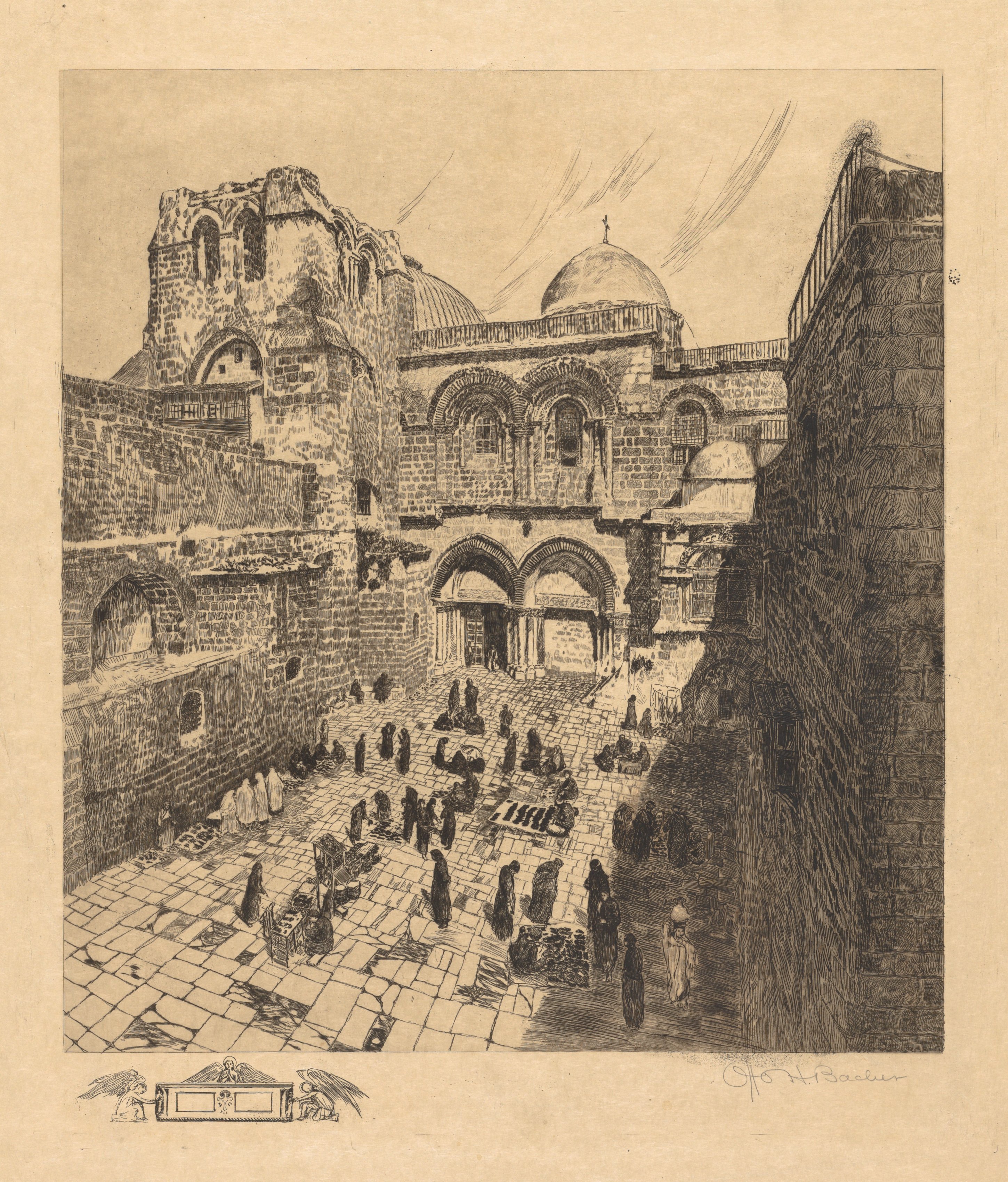 Otto H. Bacher, Church of the Holy Sepulchre, Jerusalem