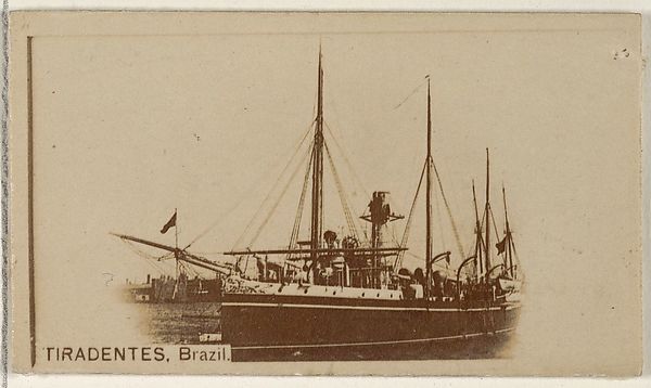 Allen & Ginter, Tiradentes, Brazil, from the Famous Ships series (N50) for Virginia Brights Cigarettes