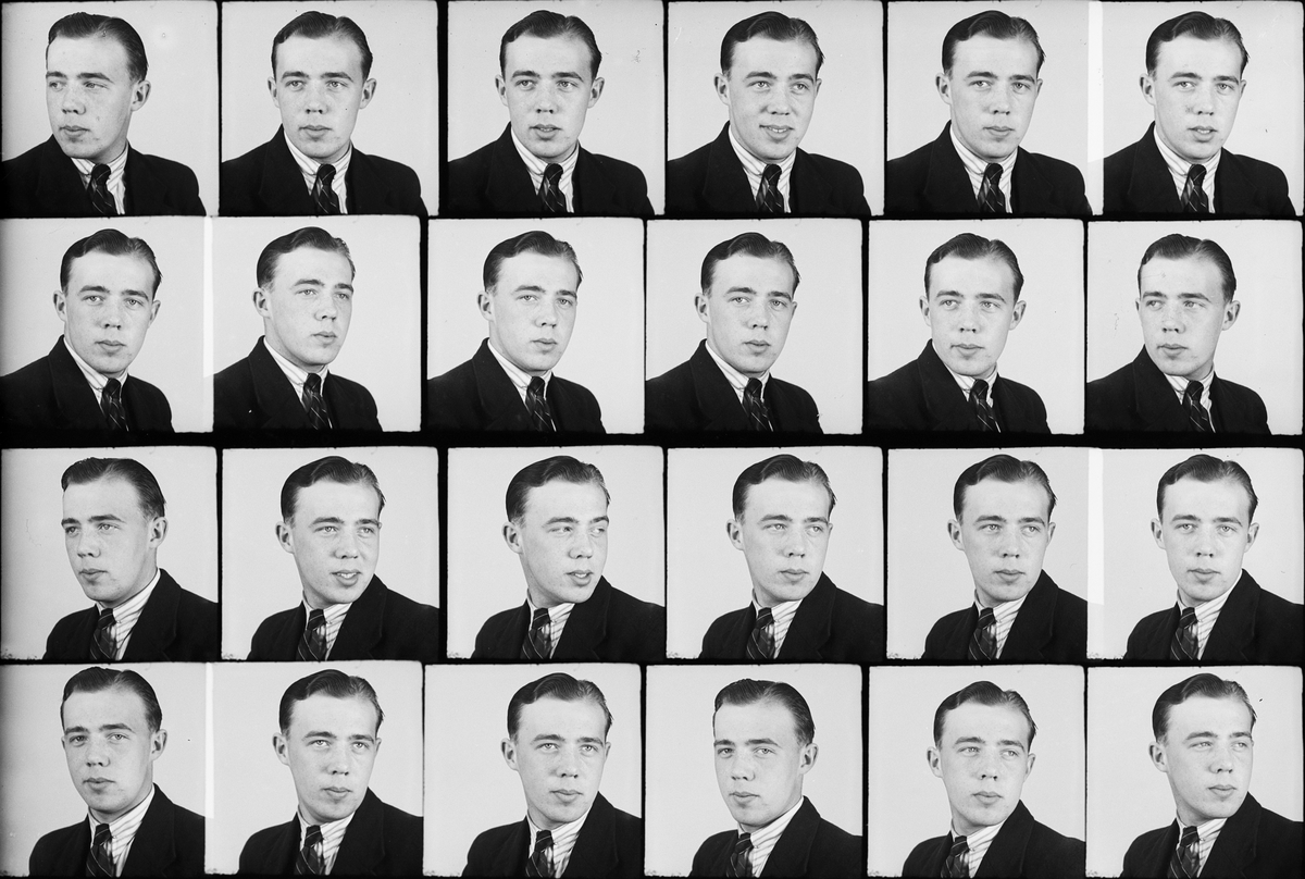 Skötsner-Edhlund, Ateljé Portrait - Nilsson from Östhammar, Uppland 1938