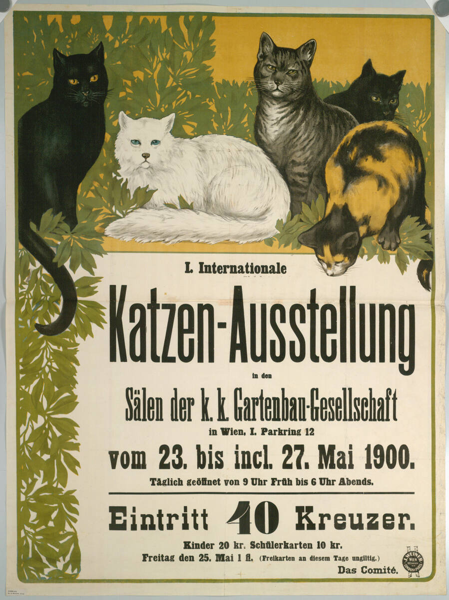 Anonym, I. Internationale Katzen-Ausstellung, Wien, 1900