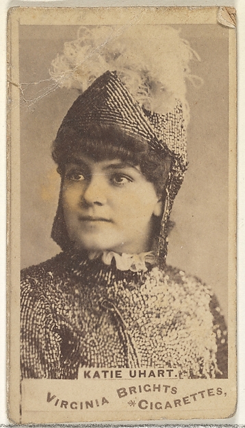 Allen & Ginter, Katie Uhart, from the Actors and Actresses series (N45, Type 1) for Virginia Brights Cigarettes