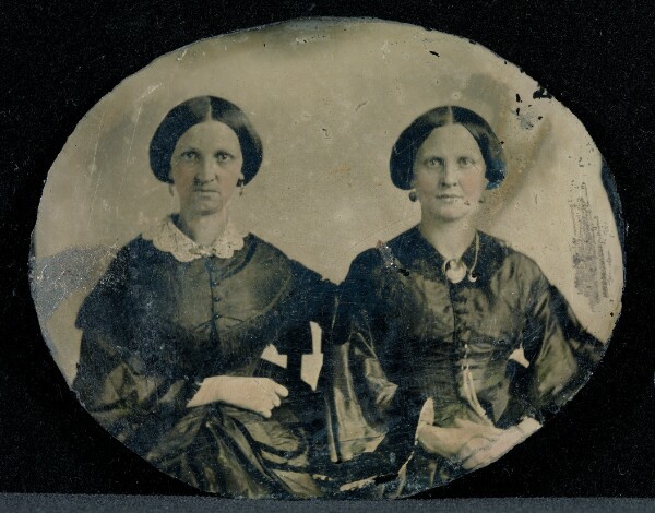 Unknown, [Portrait of Two Seated Women]