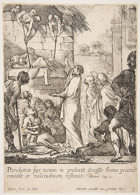 Claude Vignon, Healing the Paralytic (Jésus-Christ prouve en guérissant un paralytique, qu'il a le pouvoir de pardonner les péchés)