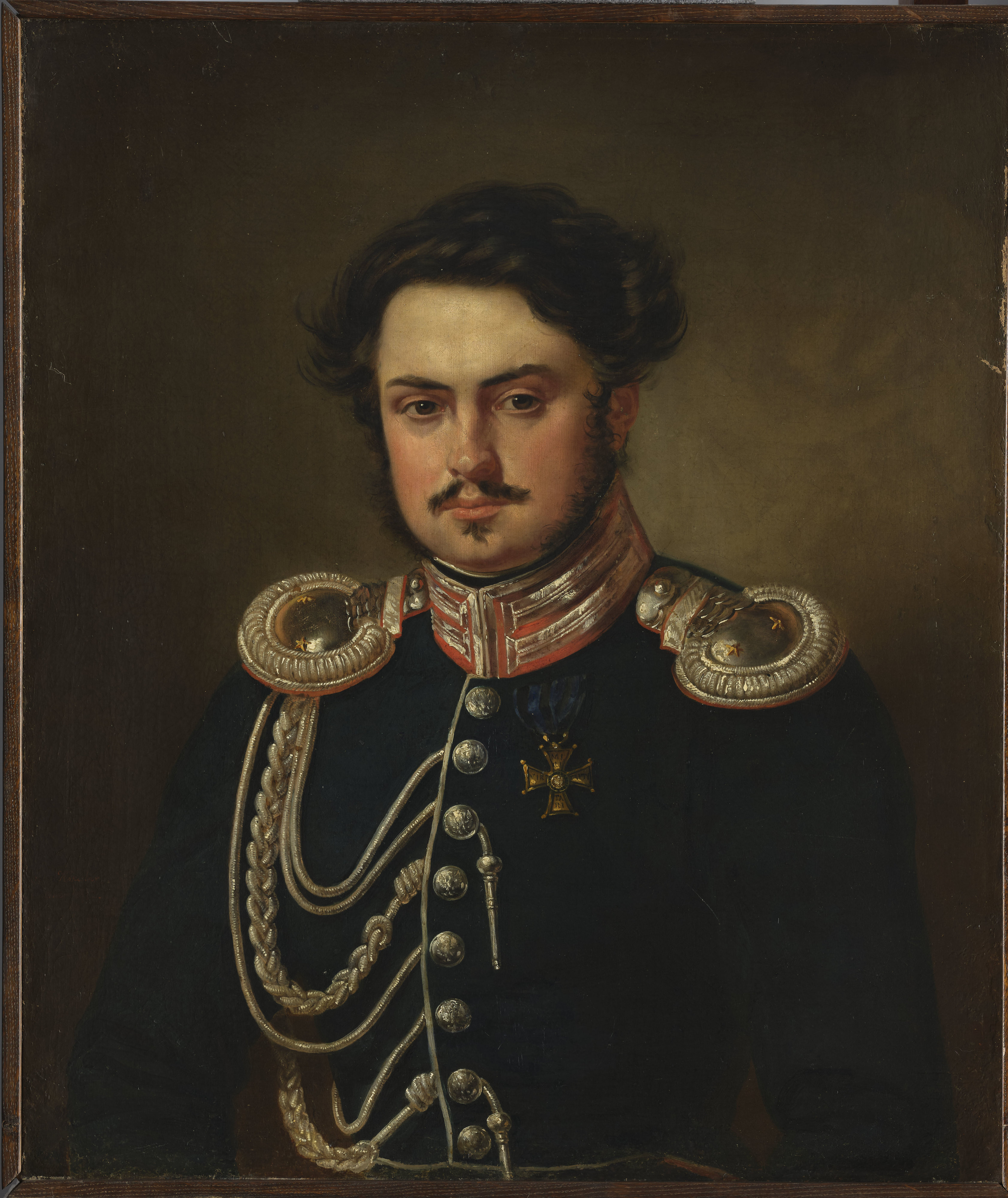 Aleksander Kokular, Portrait of Seweryn Madan, officer of the guard cavalry staff