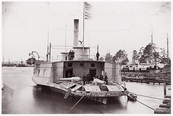 Timothy H. O'Sullivan, U.S. Gunboat "Commodore Perry" on Pamunkey River
