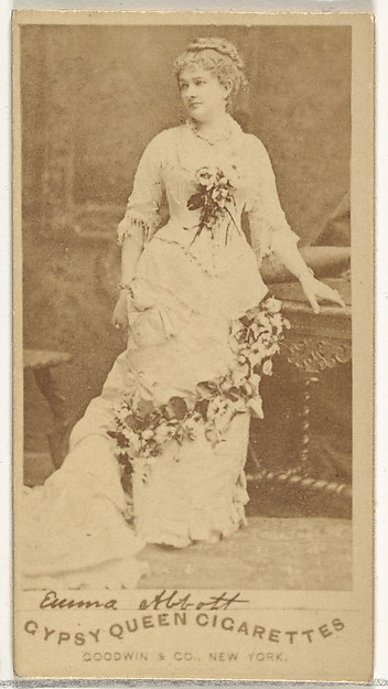 Goodwin & Company, Emma Abbott, from the Actors and Actresses series (N171) for Gypsy Queen Cigarettes