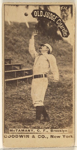Goodwin & Company, McTamany, Center Field, Brooklyn, from the Old Judge series (N172) for Old Judge Cigarettes
